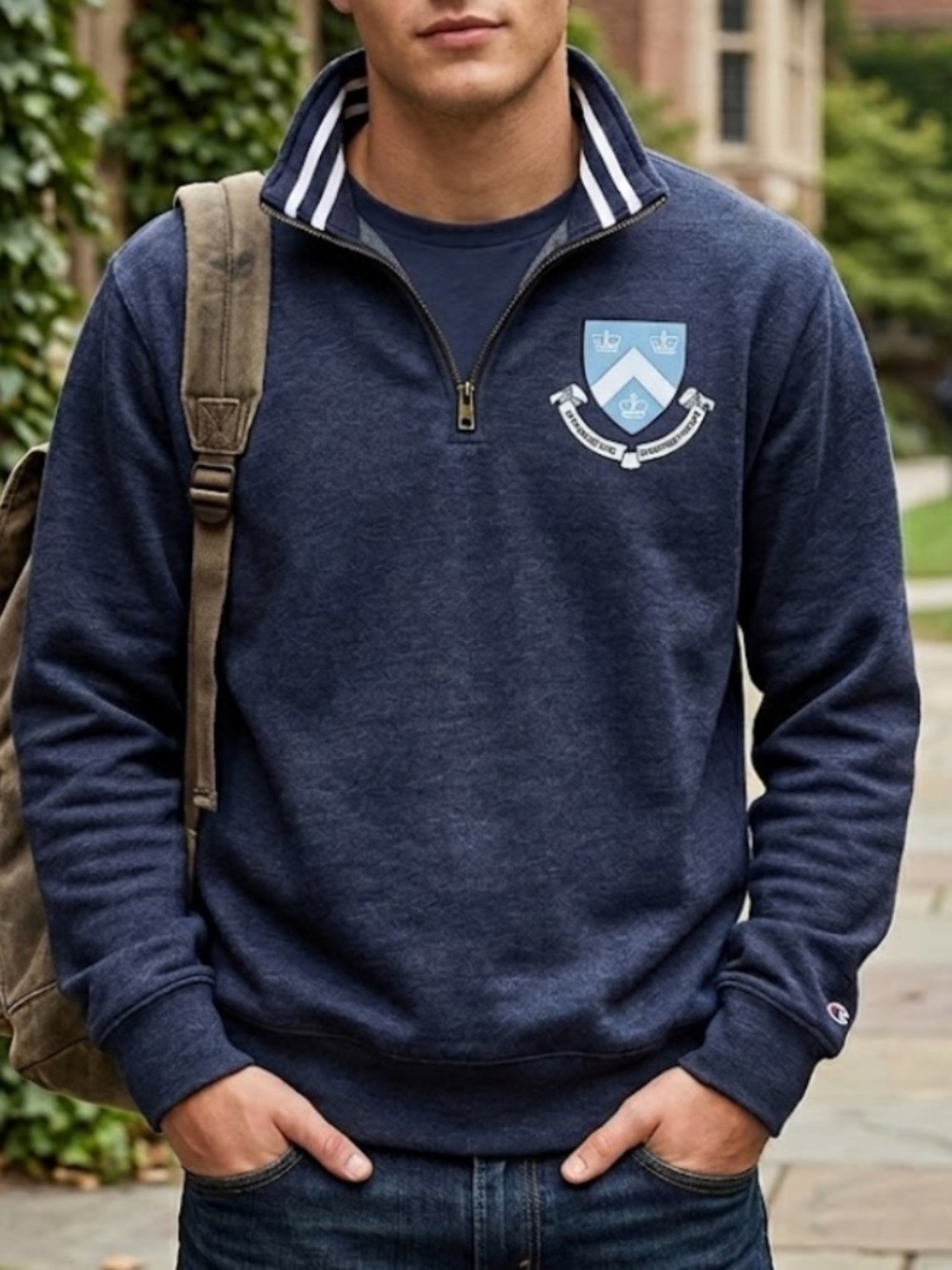 ❤️ Columbia University Ivy League Sweatshirt 1/4 quarter zip college new york